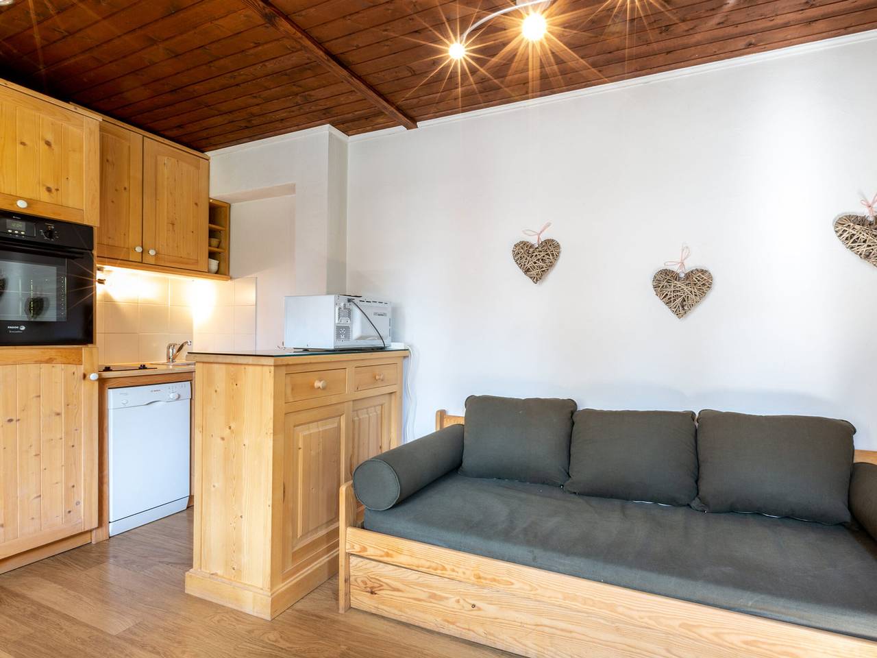 Studio entier, Studio chaleureux au cœur de Val-d'Isère, animaux acceptés in Val-d'Isère, Massif du Ruitor