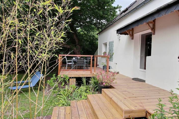 Gîte pour 4 personnes, avec Terrasse ainsi que Jardin et Vue à Trédrez-Locquémeau - 2