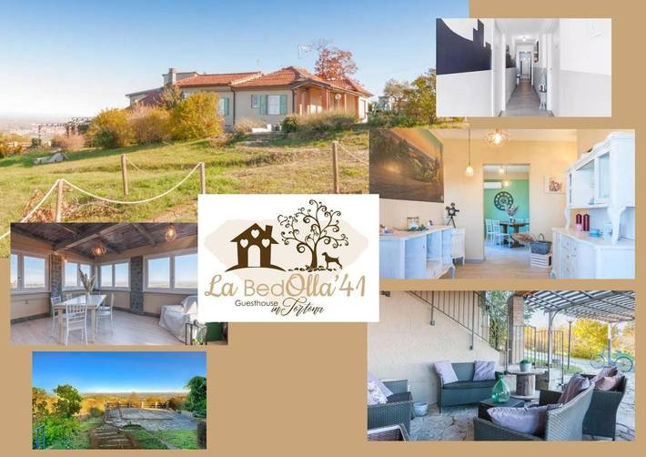 Casa vacanza per 4 persone, con Terrazza e Giardino nonché Panorama a Tortona