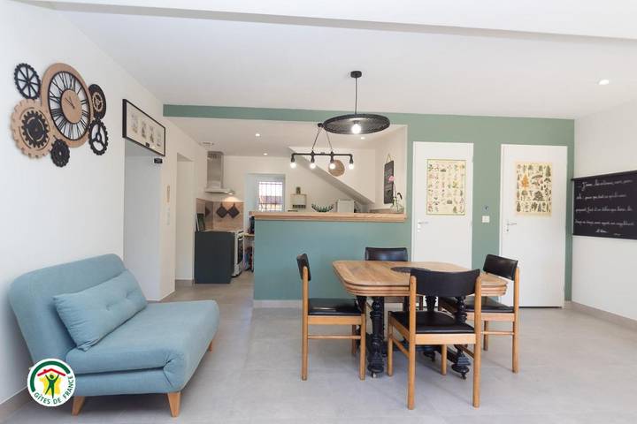 Maison de vacances pour 3 personnes, avec vue et jardin