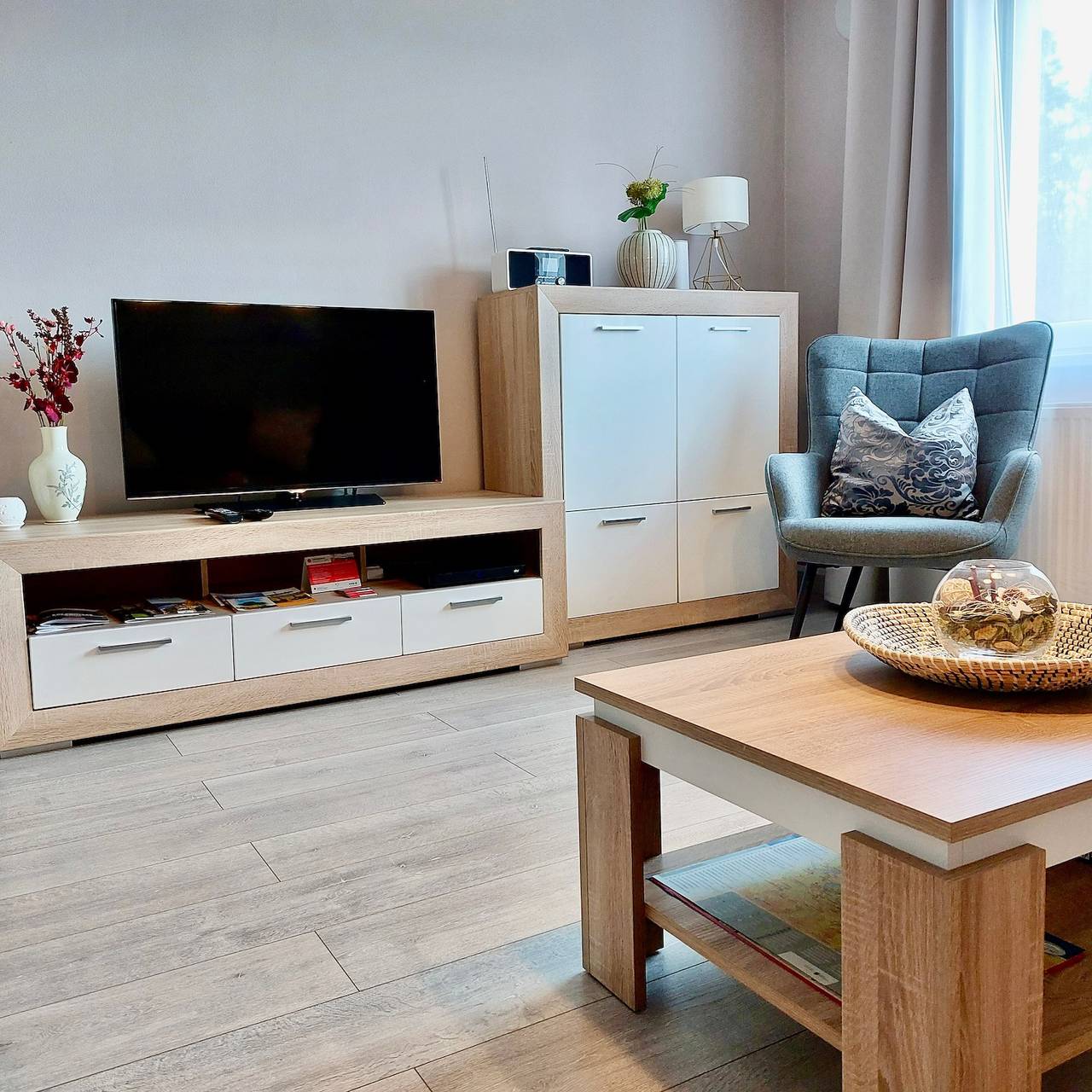 Ganze Wohnung, Ferienwohnung 'Am Hochwald' mit Bergblick, privater Terrasse und Wlan in Reinhardtsdorf, Reinhardtsdorf-Schöna