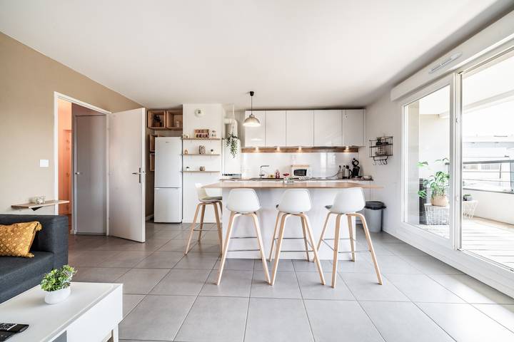 Ganze Wohnung, Apartment „Le Cocon“ mit Bergblick, Balkon und Wlan in Thonon-les-Bains, Thonon-les-Bains und Umgebung