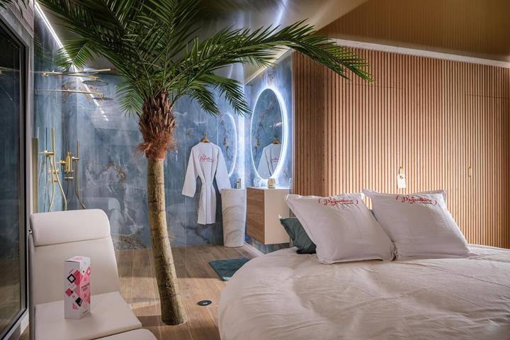 Hôtel pour 2 personnes, avec sauna et jardin ainsi que terrasse et jacuzzi à Cadillac-en-Fronsadais - 2