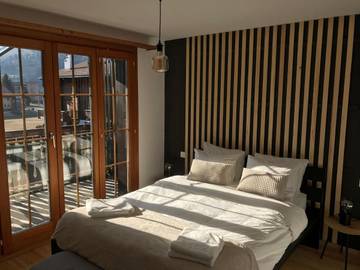 Gîte pour 3 personnes, avec vue et balcon dans Charmey