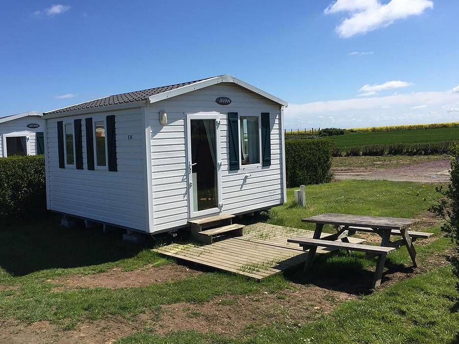 Flower Camping Omaha Beach - Mobilheim 4 personen - Komfort in Omaha Beach, Vierville-sur-Mer
