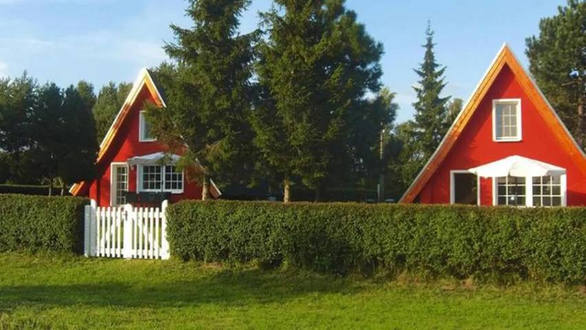 Ferienhaus mit Meerblick für 4 Personen, mit Garten im Stettiner Haff