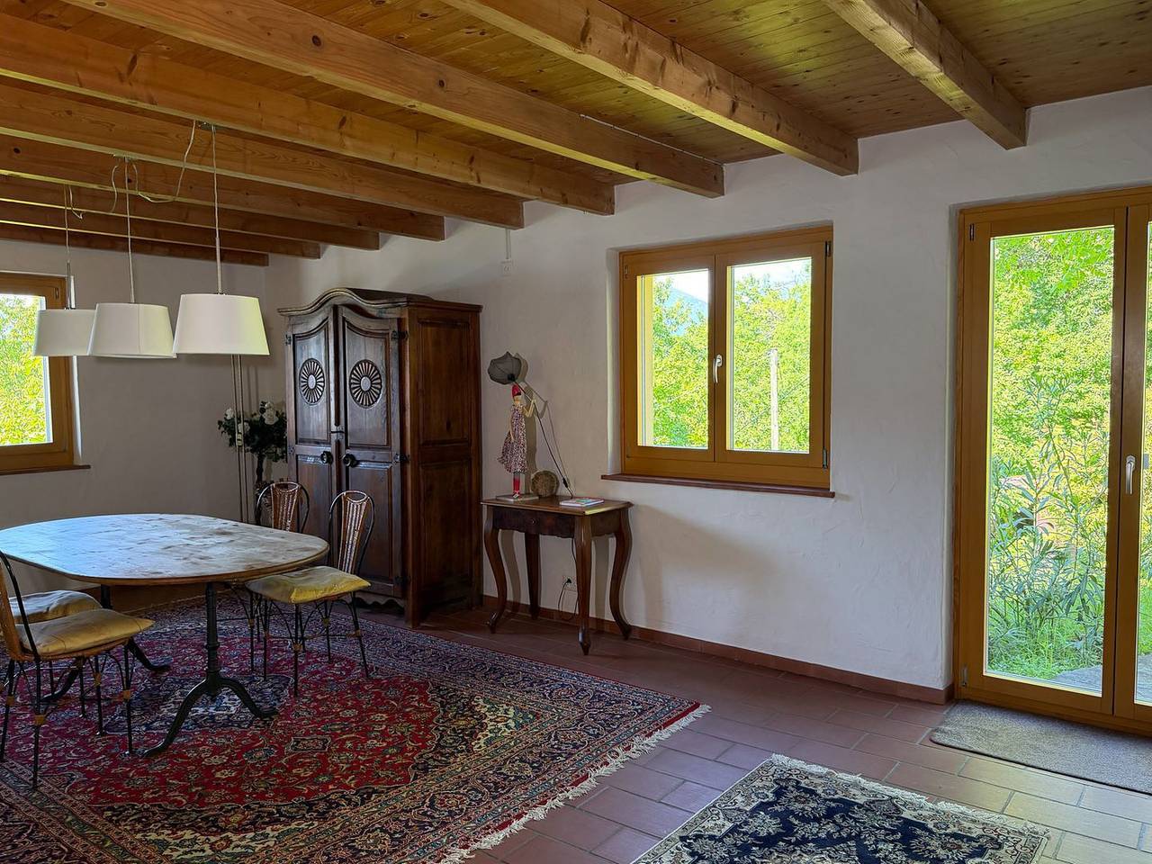 Freistehendes Ferienhaus Casa Arcana mit Terrasse, Kaminofen & Wlan in Gambarogno, Lago Maggiore (Schweiz)