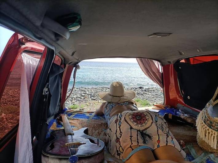 Camping pour 2 personnes, avec terrasse et jardin ainsi que vue et piscine aux Canaries - 2