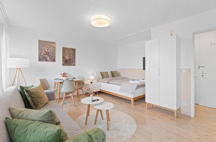 Ferienwohnung für 3 Personen, mit Balkon und Ausblick in Fellbach