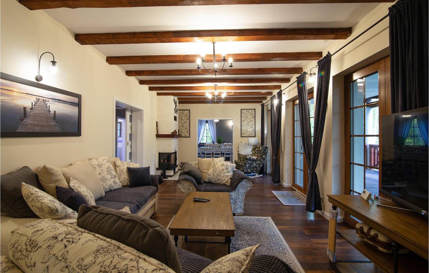 Ferienhaus für 10 Personen mit Ausblick in Masuren