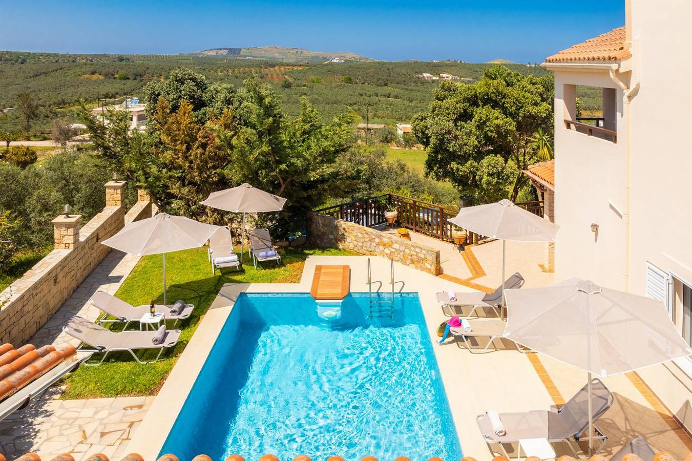 Villa für 8 Personen mit Terrasse in Rethymno und Umgebung