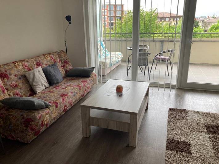 Appartement de vacances pour 3 personnes, avec Balcon ainsi que Terrasse et Vue