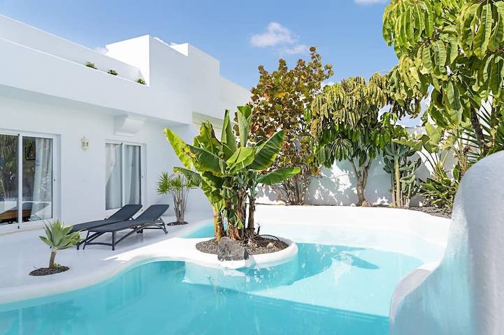 Villa für 6 Personen, mit Terrasse und Whirlpool sowie Garten auf Fuerteventura