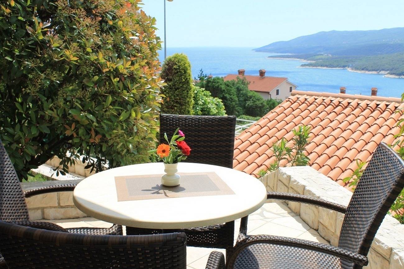 Cały apartament, Jednopokojowy apartament z tarasem i widokiem na morze Rabac, Labin -c in Rabac, Labin-Rabac