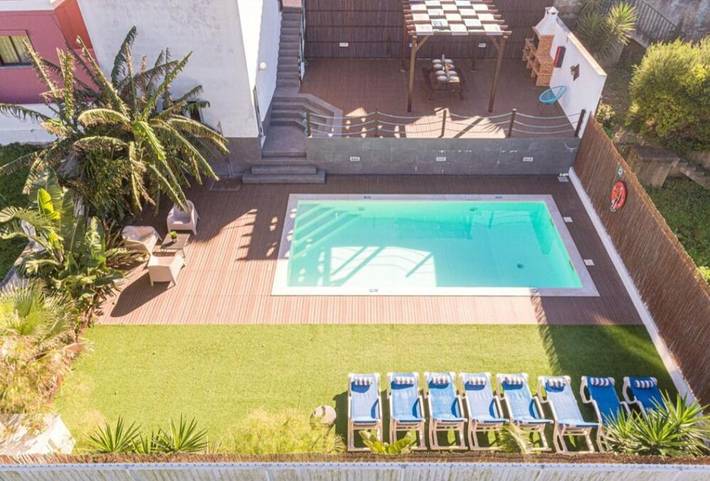 Casa de férias para 10 pessoas, com Varanda e Terraço e ainda Jardim and Piscina em São Pedro da Cadeira