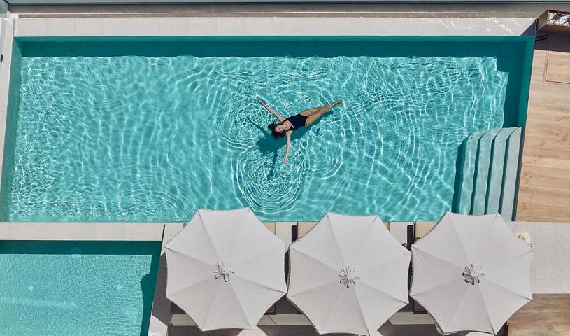 Villa pour 10 personnes, avec bassin pour enfant et terrasse ainsi que vue et piscine à Bali (Crète) - 3