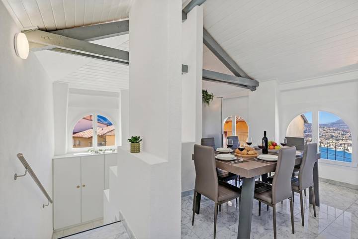 Ferienwohnung für 4 Personen, mit Balkon und Kinderpool sowie Seeblick in Lugano - 2