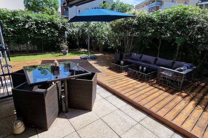 Appartement de vacances pour 4 personnes, avec terrasse et jardin