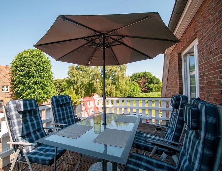 Ferienwohnung für 3 Personen, mit Balkon in Strukkamp