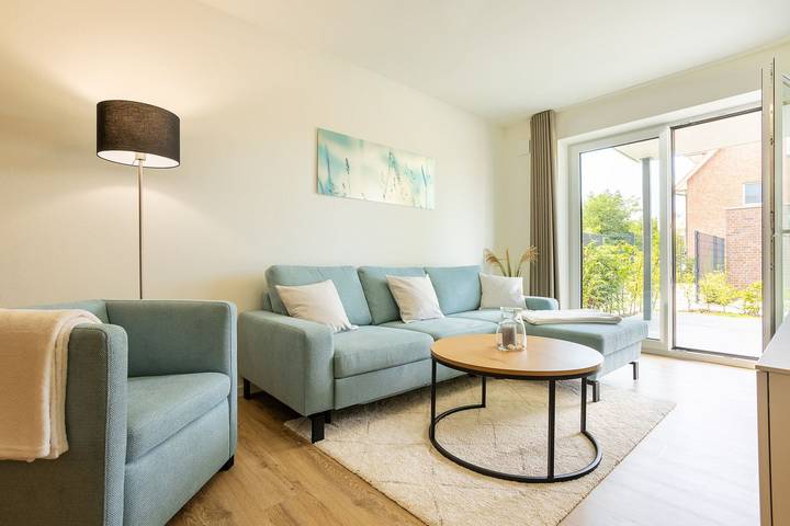 Ferienwohnung für 4 Personen, mit Terrasse und Garten sowie Sauna in Dorum