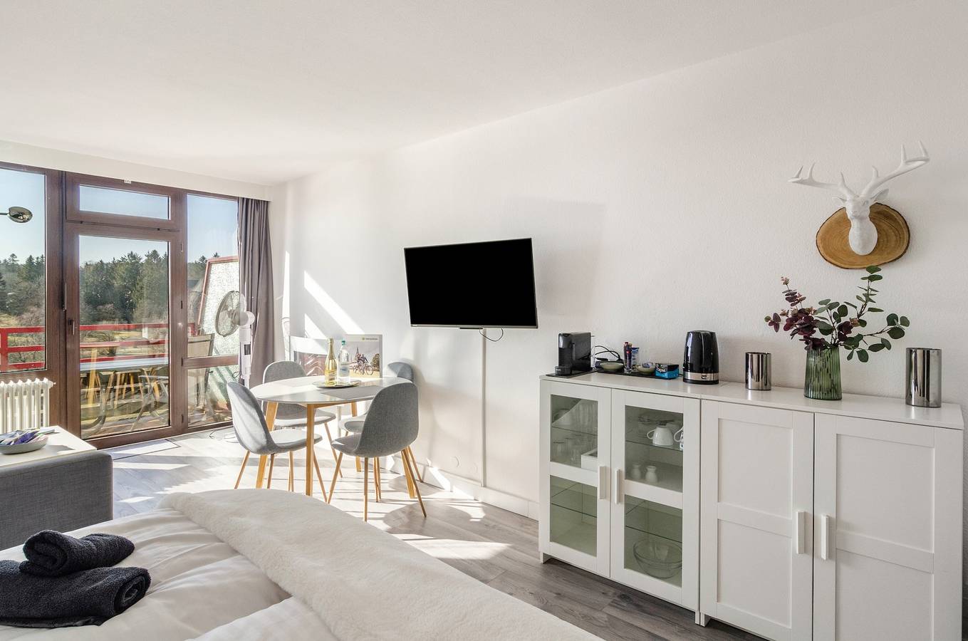 Ganze Wohnung, Ferienwohnung 'Kleine Auszeit' mit Seeblick, Balkon und Wi-Fi in Hahnenklee, Goslar