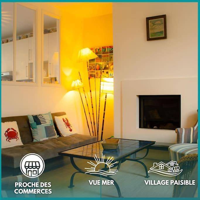 Location de vacances pour 10 personnes, avec Jardin et Vue dans Plage De La Cale Lanveoc