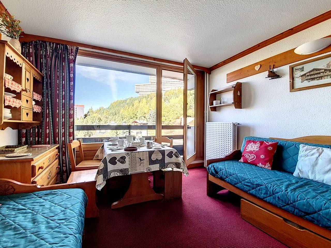 Ganzes Studio, Renoviertes Studio für 3 Pers, an der Skipiste, Balkon in Les Menuires, Saint-Martin-de-Belleville