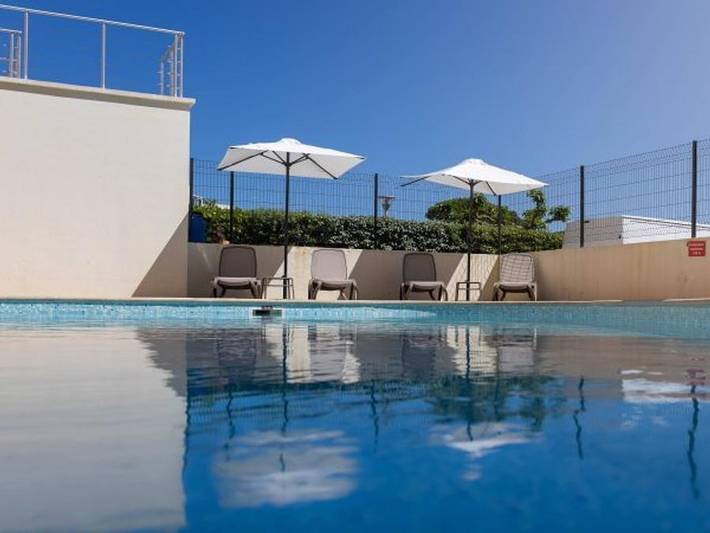 Ferienhaus für 2 Personen, mit Balkon und Terrasse sowie Kinderpool und Ausblick in Leucate