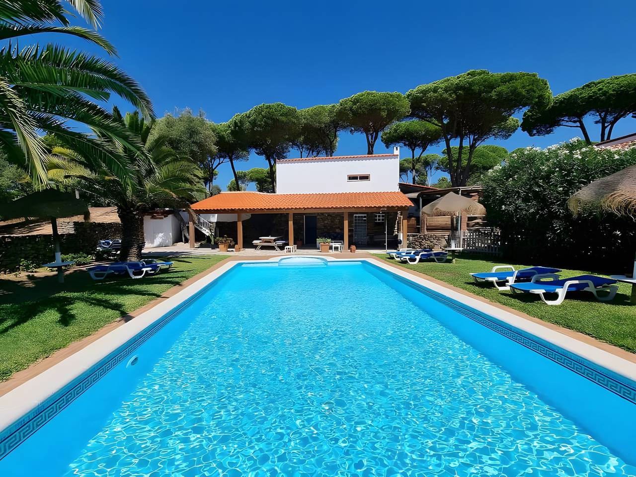 Apartment 'Casa Rural Maximón Azul' mit Meerblick, Wlan und Klimaanlage in Los Caños de Meca, Barbate