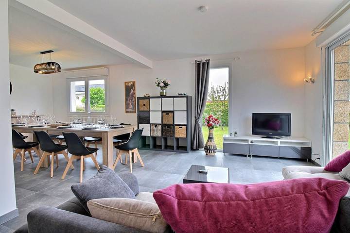 Maison de vacances pour 10 personnes, avec jardin et terrasse à Belz