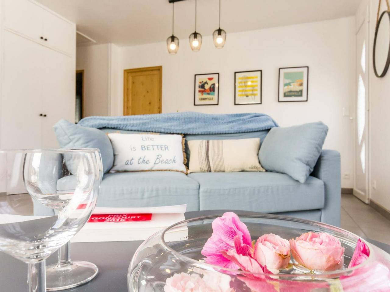 Casa acogedora con terraza y bicicletas cerca de la playa in Donville-les-Bains, Côte de la Déroute