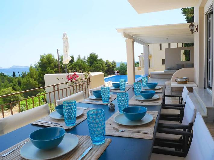 Location de vacances pour 8 personnes, avec jardin et piscine, adapté aux familles à Porto Heli - 4