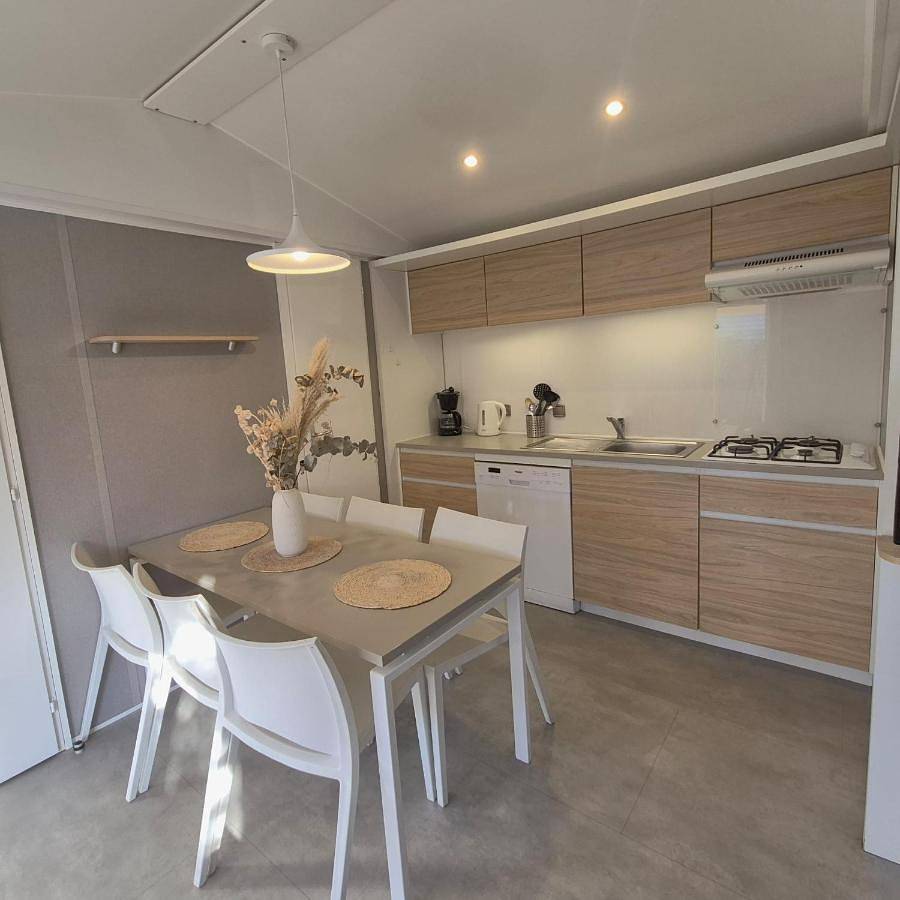 L'Oasis Mobil Home 6 pers à 100m de la Plage Parc Aquatique Camping 5 étoiles Les Dunes in Torreilles, Côte d'Améthyste