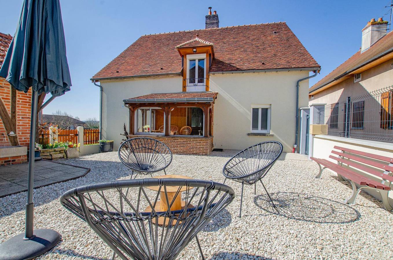 Gîte für 5 Personen mit Terrasse in Montiéramey, Regionaler Naturpark Forêt d’Orient