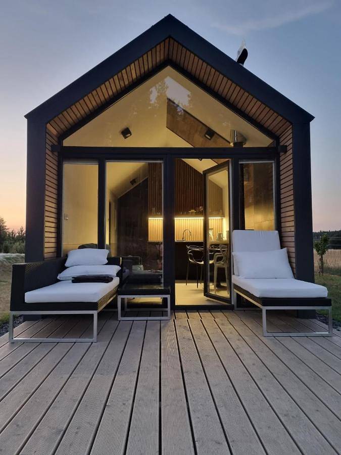 Domek letniskowy dla 4 osób, z sauna i ogród oraz widok, zwierzęta dozwolone na Pomorze