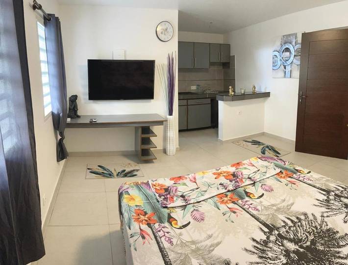 Location de vacances pour 2 personnes, avec terrasse et sauna ainsi que jacuzzi et piscine à Kourou - 3