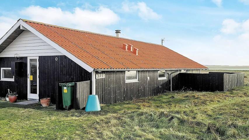 Ferieudlejning for 9 personer, med jacuzzi og terrasse samt sauna, husdyr tilladt i Vejlby Klit