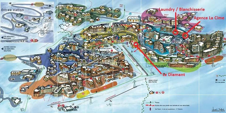 Entire apartment, Val Thorens rental: beautiful apartment of 3 bedrooms in the center in Val Thorens, Les Trois Vallées