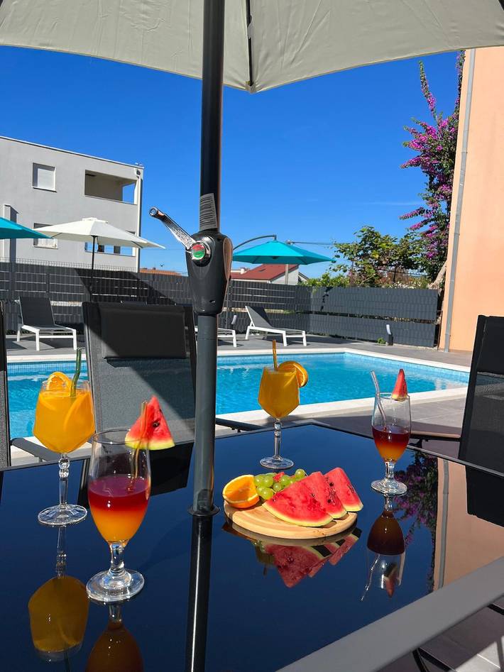 Hütte für 5 Personen, mit Pool und Balkon sowie Garten in Kroatien - 3