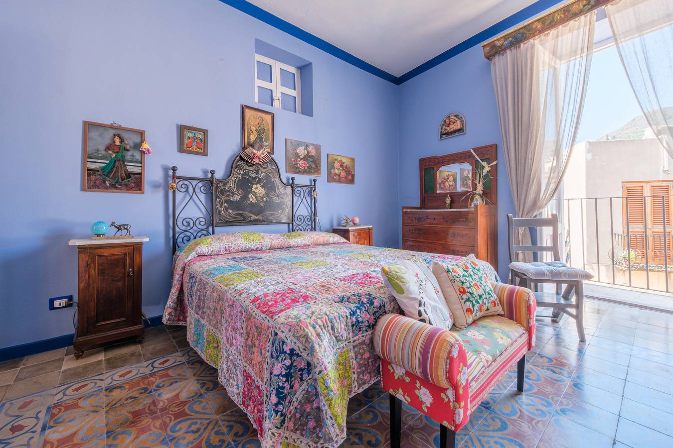 Camera 'Blu' con terrazza in comune, Wi-Fi e aria condizionata in Lipari
