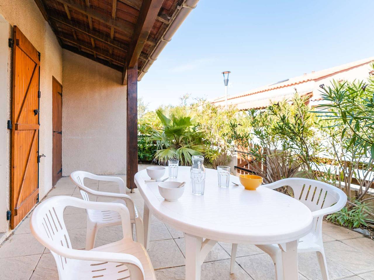Villa mit Pool, 3 Zimmer, 4 Schlafplätze, Terrasse, Haustiere erlaubt, Nichtraucher in Gruissan (Ville), Gruissan