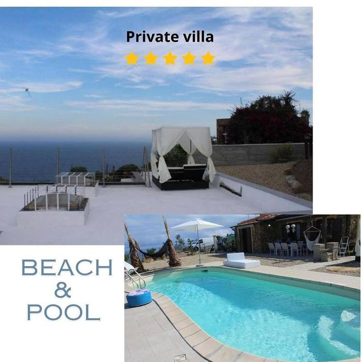 Villa per 9 persone, con Balcone e Terrazza nonché Giardino e Piscina a Imperia