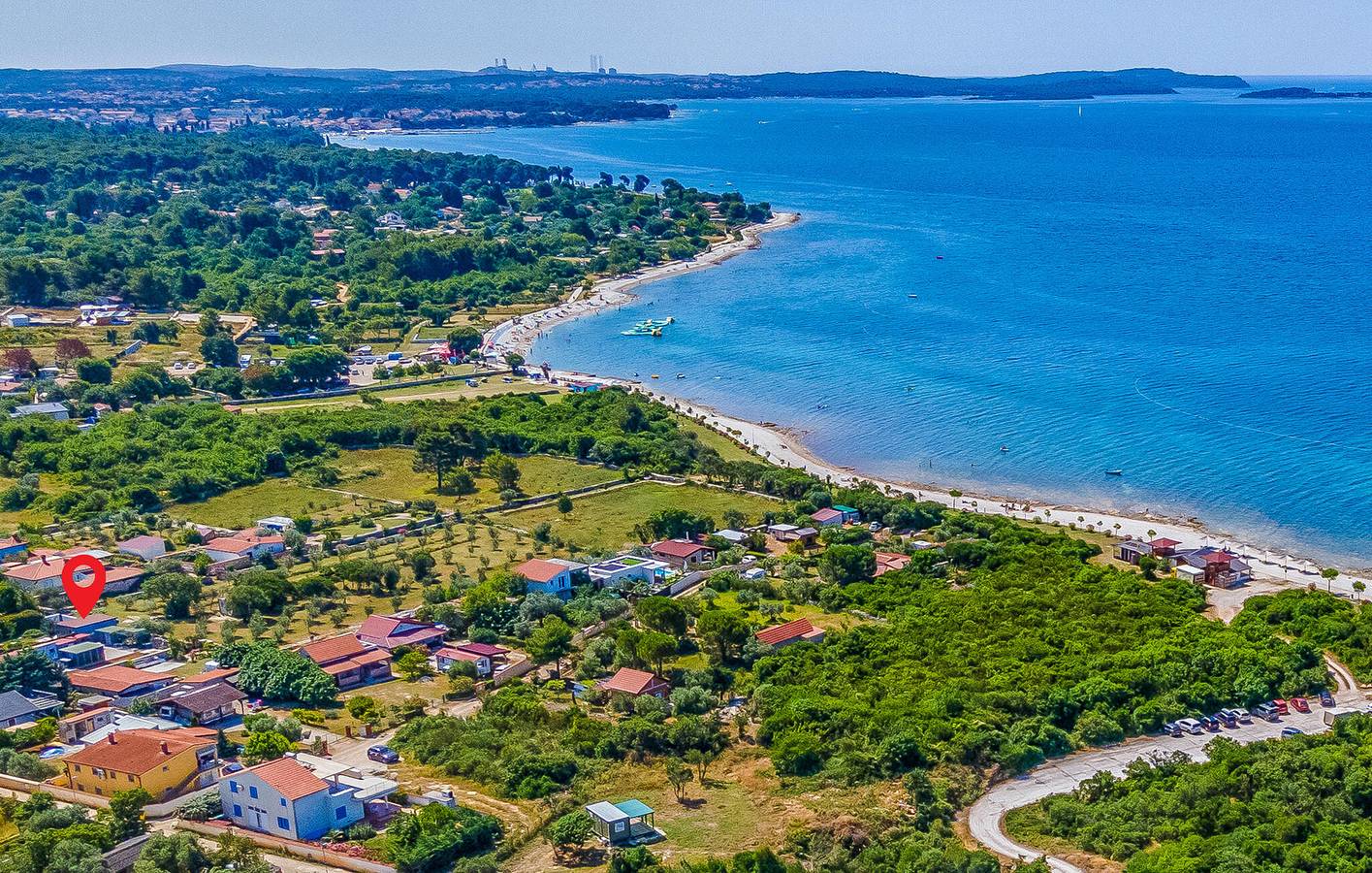Gezellig appartement met terras, parkeerplaats en wifi vlak bij het strand van Fažana in Grad Vodnjan, Zuidkust Istrië