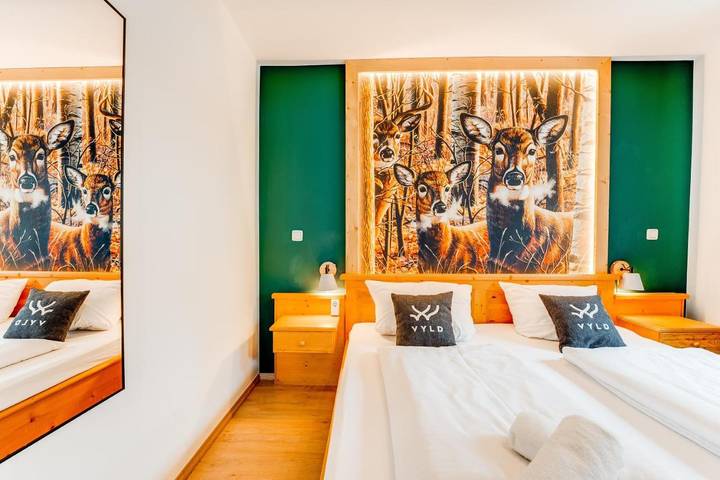 Ferienwohnung für 2 Personen, mit Garten und Ausblick sowie Sauna in Bad Hindelang