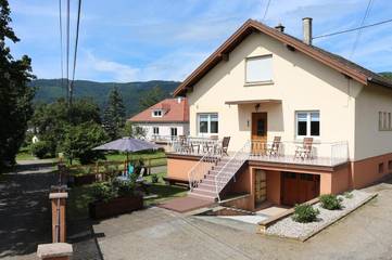 Gîte pour 6 personnes, avec jardin et vue, animaux acceptés à Osenbach