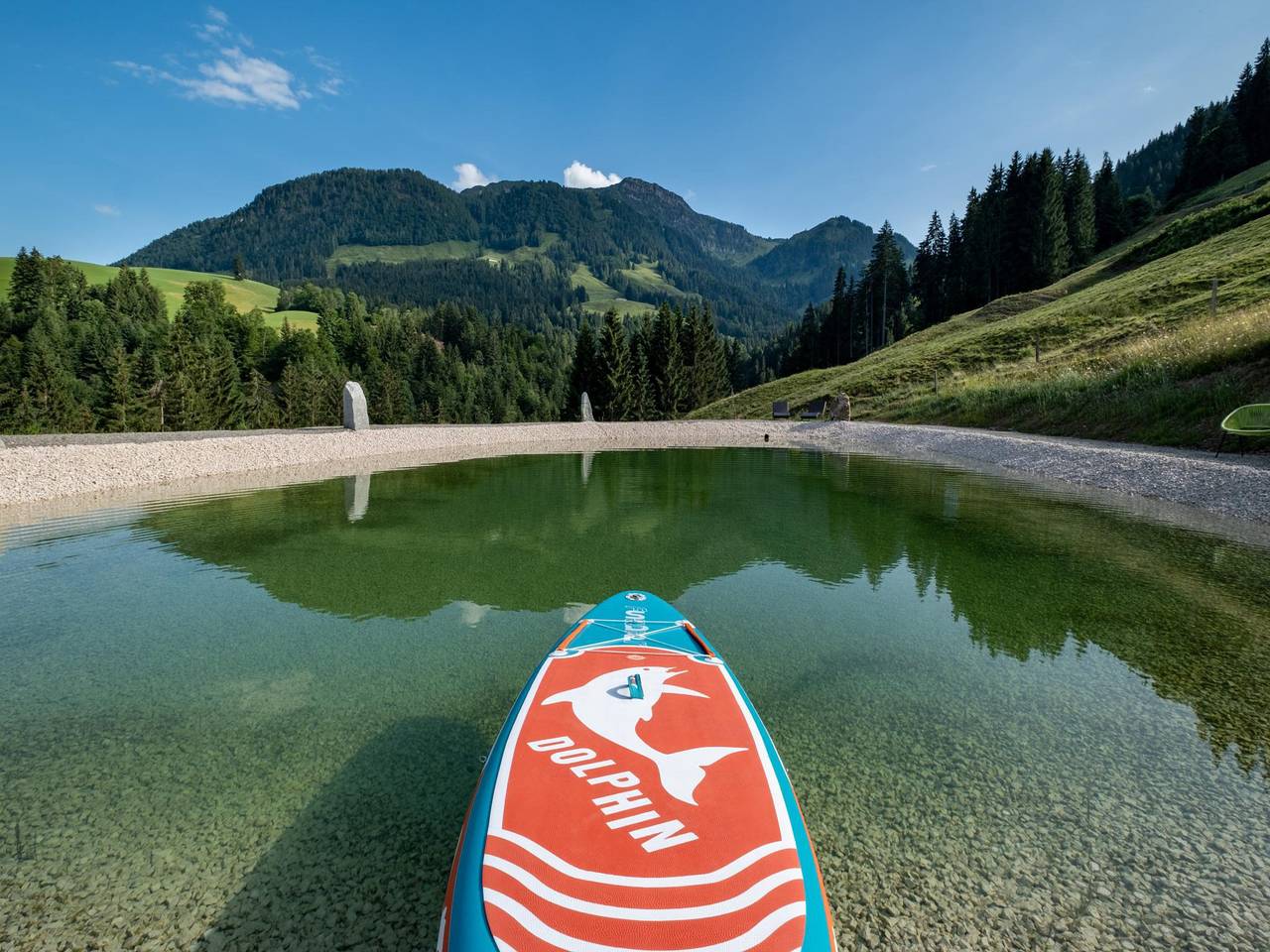 Luxus Chalet mit Naturschwimmteich und Sauna in Sankt Johann in Tirol, Bezirk Kitzbühel