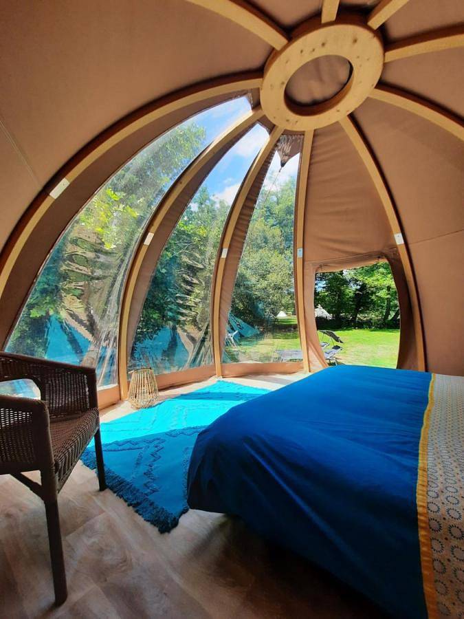 Tente pour 2 personnes, avec Terrasse ainsi que Jardin et Vue en Gironde - 4