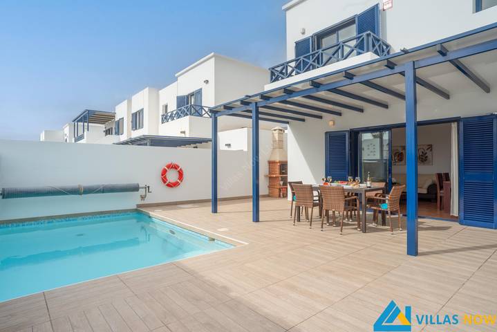 Casa vacanza per 4 persone, con giardino e terrazza nonché piscina a San Marcial del Rubicon