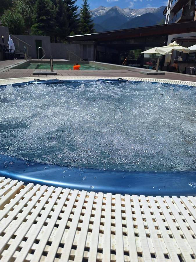 Apartamento para 3 personas, con terraza y sauna además de piscina y vistas en Región de Bansko