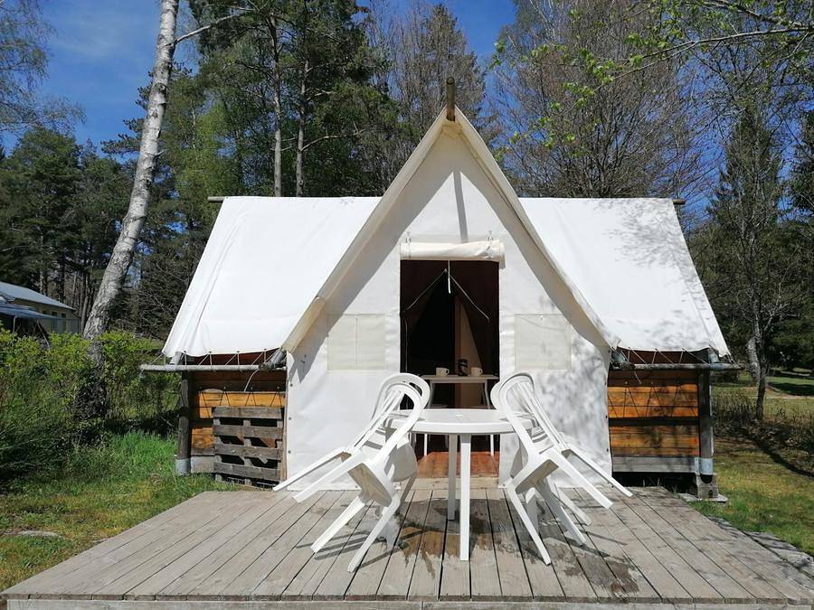 Camping Aux Portes Des Mille Sources  - Wohnzelt auz holz 4 personen - Nature - abgelehnte Tiere in Bugeat, Ussel und Umgebung